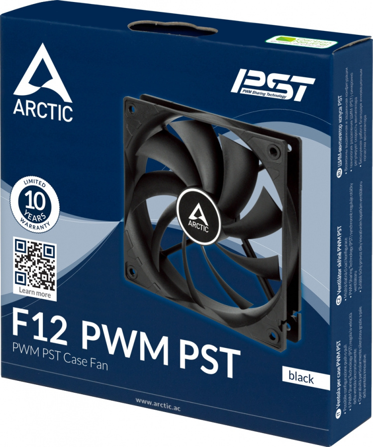 Arctic Cooling Arctic F12 PWM PST-ventilator, 120 mm, zwart