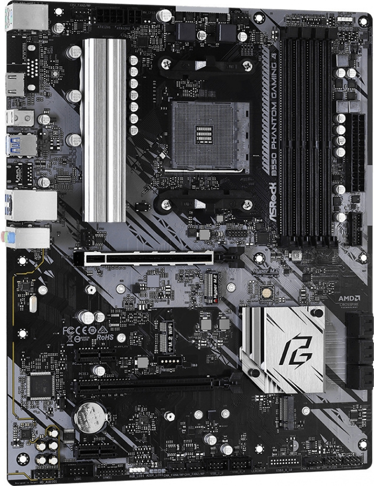 ASRock B550M PHANTOM GAMING 4 AM4 mATX moederbord ASRock B550M PHANTOM GAMING 4 AM4 mATX moederbord