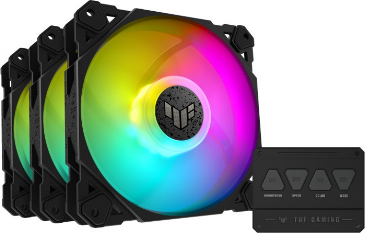 ASUS TUF Gaming TF 120 ARGB PWM ventilator, 120 mm, 3-pak