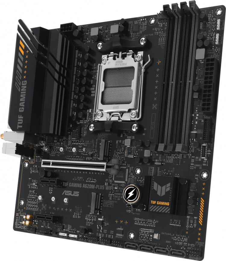 ASUS TUF GAMING A620M-PLUS WIFI mATX moederbord ASUS TUF GAMING A620M-PLUS WIFI mATX moederbord