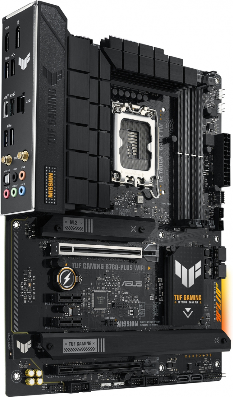 ASUS TUF GAMING B760-PLUS WIFI ATX moederbord ASUS TUF GAMING B760-PLUS WIFI ATX moederbord