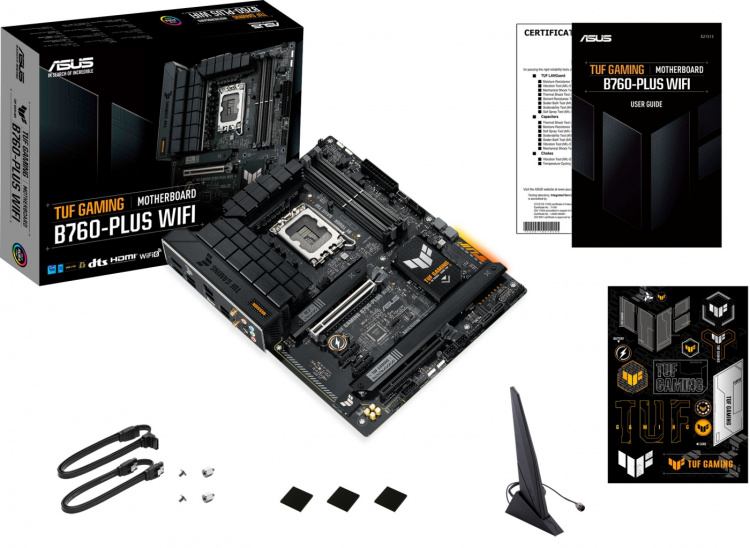 ASUS TUF GAMING B760-PLUS WIFI ATX moederbord ASUS TUF GAMING B760-PLUS WIFI ATX moederbord