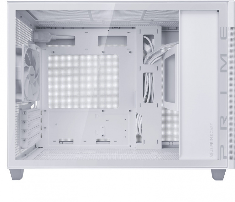 ASUS Prime AP201 TG Micro-ATX-kast met venster, wit ASUS Prime AP201 TG Micro-ATX-kast met venster, wit