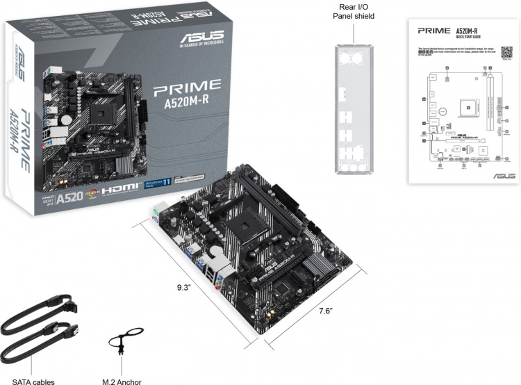 ASUS PRIME A520M-R mATX moederbord