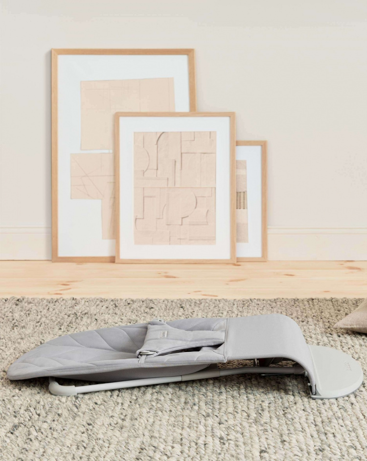 BabyBjörn Bliss Geweven Bundel -sitteri + lelu, Lichtgrijs/Googly Eyes(pastelli)