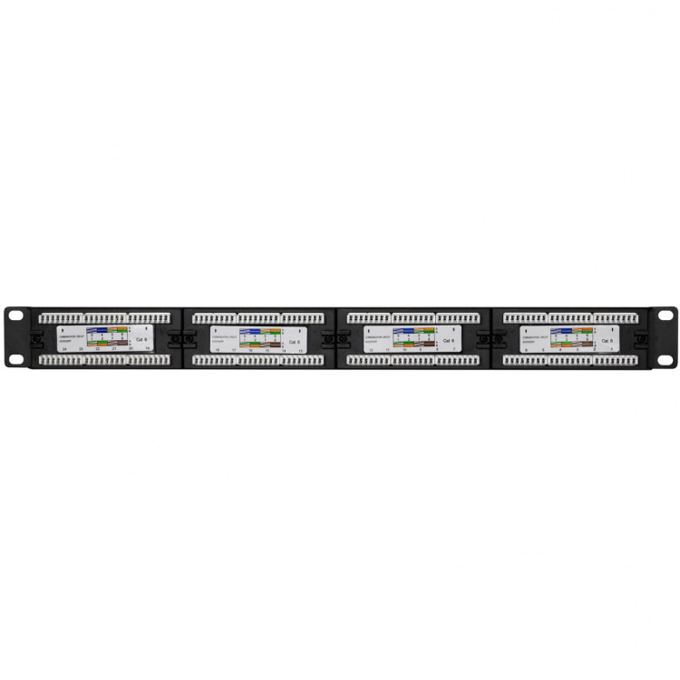 LogiLink Patchpanel 24-portar Cat6 för 19