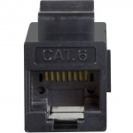 LogiLink Keystone-skarvdon Cat6 UTP 2xRJ45 Svart LogiLink Keystone-skarvdon Cat6 UTP 2xRJ45 Svart