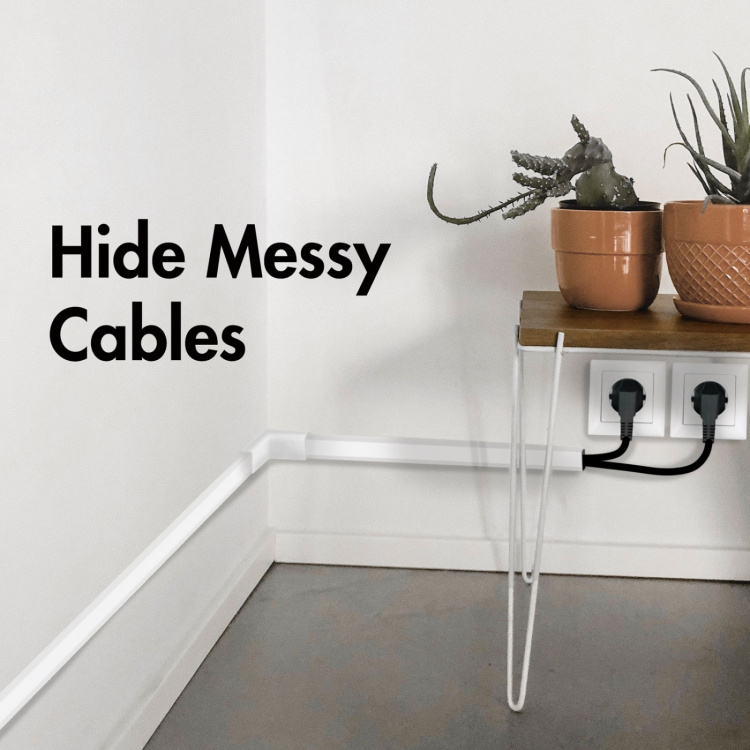 LogiLink Kabelkanal-kit 67 delar Vit LogiLink Kabelkanal-kit 67 delar Vit