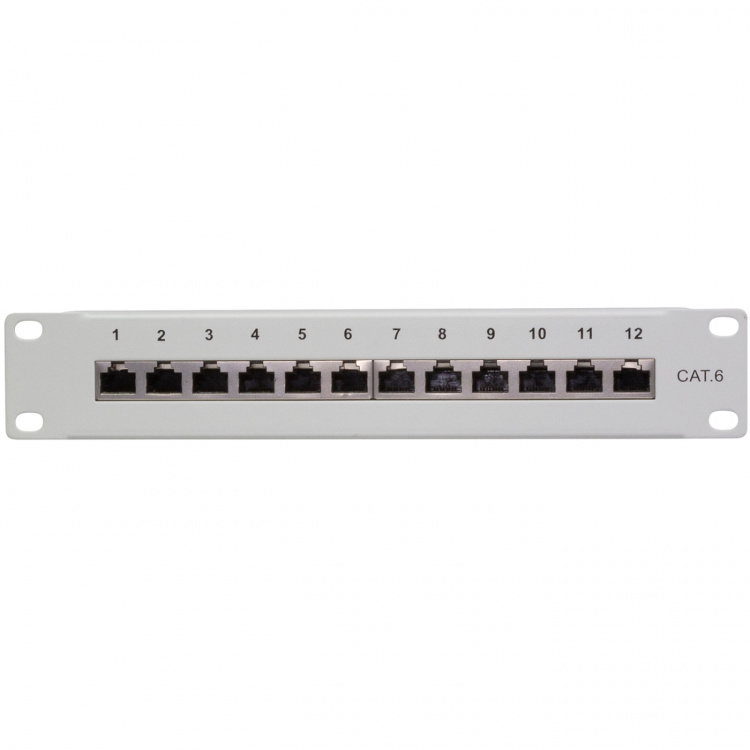 LogiLink Patchpanel 12-portar Cat6 för 10