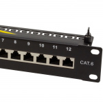 LogiLink Patchpanel 12-portar Cat6 för 10