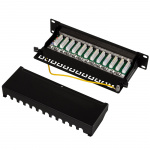 LogiLink Patchpanel 12-portar Cat6 för 10