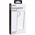 Celly Gelskin TPU Cover iPhone 16 Transparent