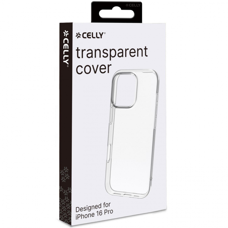 Celly Gelskin TPU Cover iPhone 16 Pro Transparent
