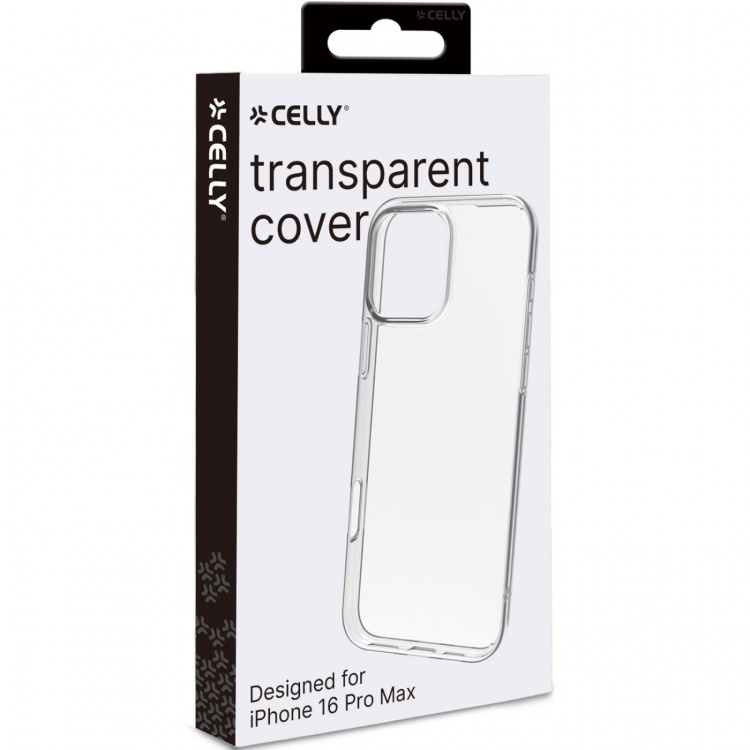 Celly Gelskin TPU Cover iPhone 16 Pro Max Transparent