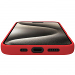 Celly Cromo Soft rubber case iPhone 16 Pro Röd