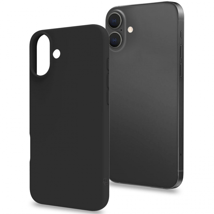 Celly Cromo Soft rubber case iPhone 16 Plus Svart Celly Cromo Soft rubber case iPhone 16 Plus Svart
