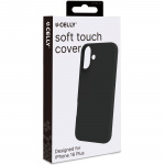 Celly Cromo Soft rubber case iPhone 16 Plus Svart Celly Cromo Soft rubber case iPhone 16 Plus Svart