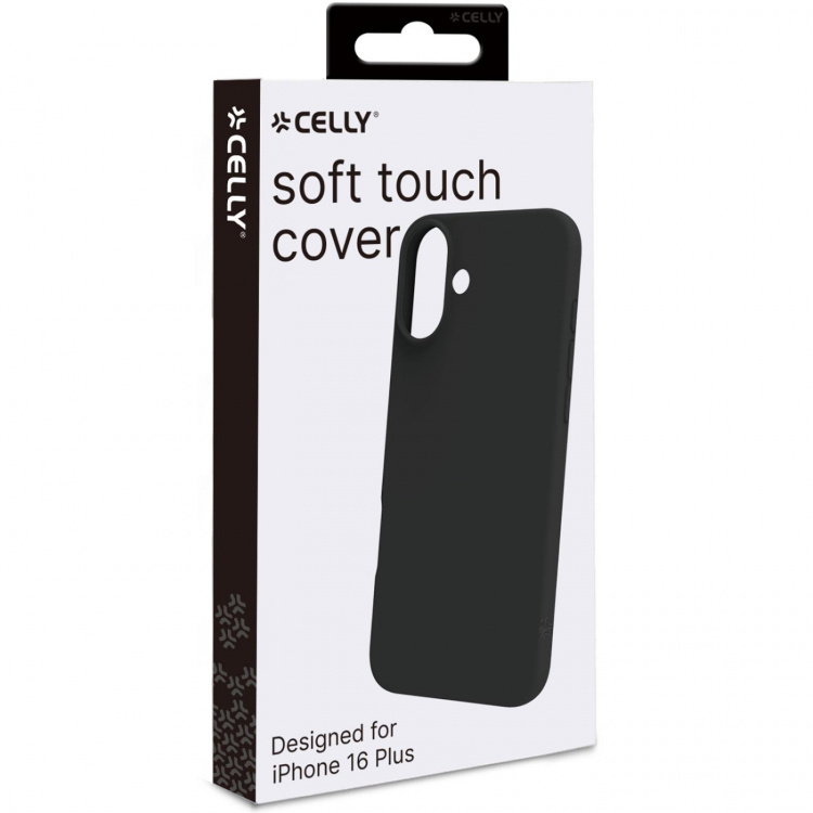 Celly Cromo Soft rubber case iPhone 16 Plus Svart Celly Cromo Soft rubber case iPhone 16 Plus Svart