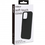 Celly Cromo Soft rubber case iPhone 16 Pro Max Svart Celly Cromo Soft rubber case iPhone 16 Pro Max Svart