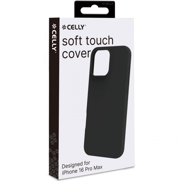 Celly Cromo Soft rubber case iPhone 16 Pro Max Svart Celly Cromo Soft rubber case iPhone 16 Pro Max Svart