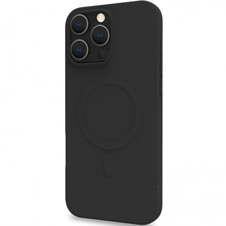 Celly Cromomag Magnetic Soft rubber case MagSafe iPhone 16 Pro Max Svart