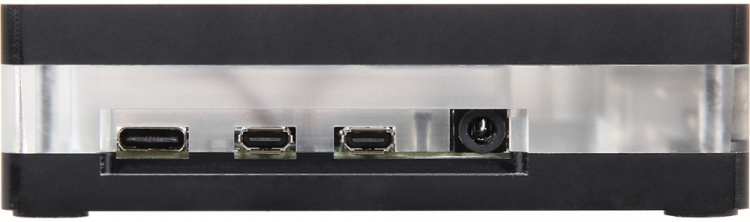 Raspberry Pi kunststof behuizing met ventilatoren voor Raspberry Pi 4 B, zwart