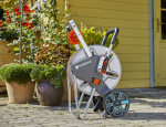 GARDENA CleverRoll M Easy metalen slanghaspel, 25 m flexibele slang