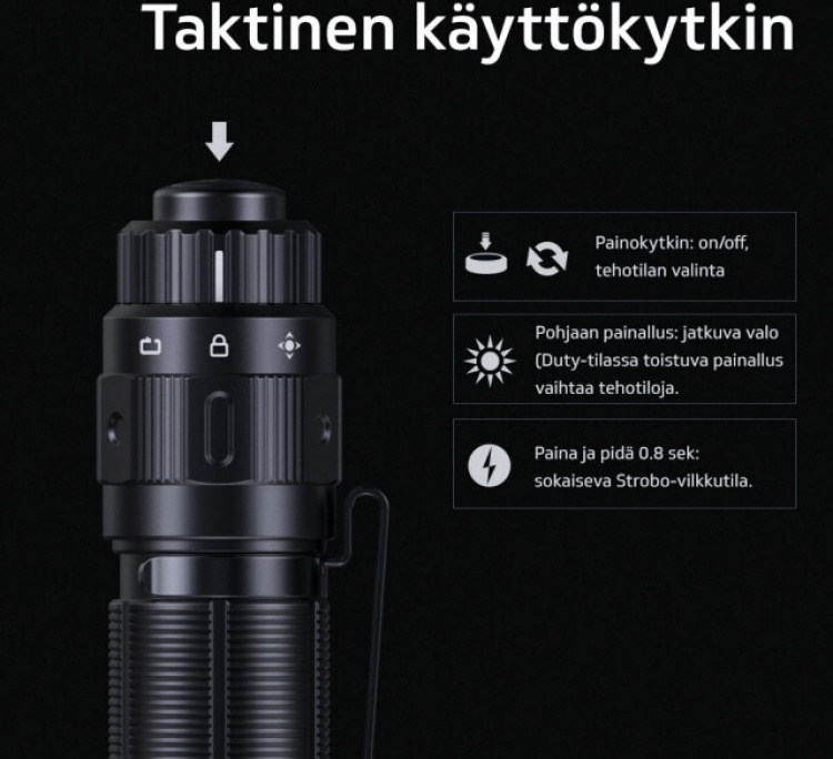 Fenix PD36 TAC zaklamp Fenix PD36 TAC zaklamp