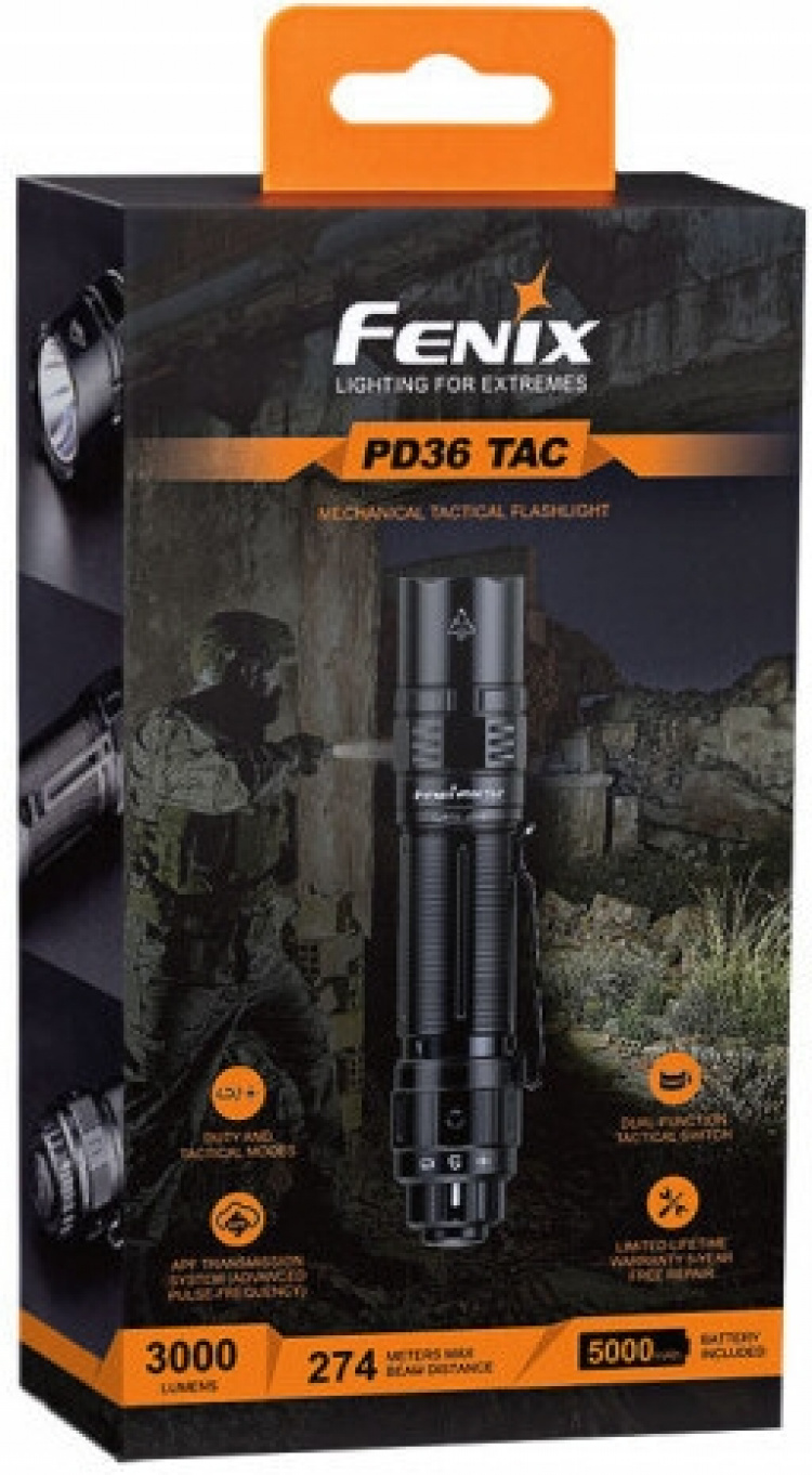 Fenix PD36 TAC zaklamp Fenix PD36 TAC zaklamp