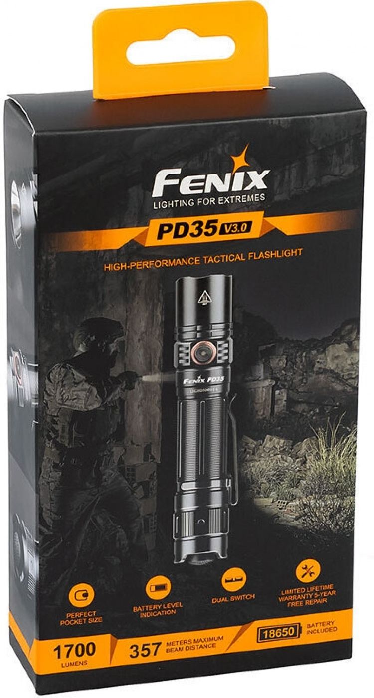 Fenix PD35 V3.0 zaklamp, 1700 lm