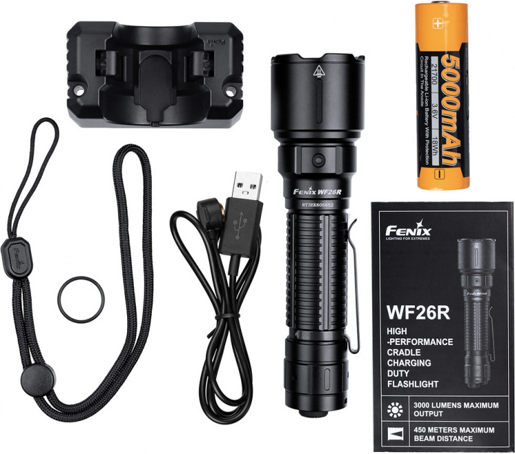 Fenix WF26R zaklamp, 3000 lm