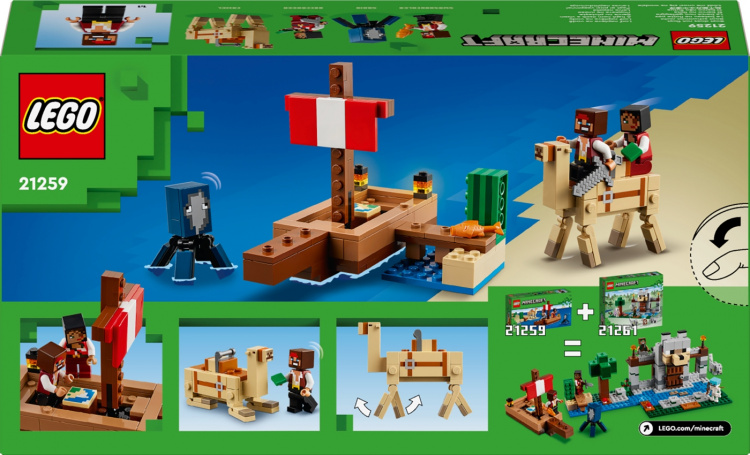 LEGO Minecraft 21259 - Reis van het piratenschip