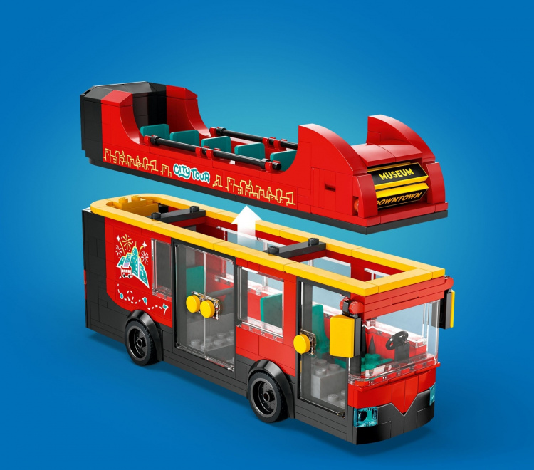 LEGO City Grote Voertuigen 60407 - Rode dubbeldekker toeristenbus