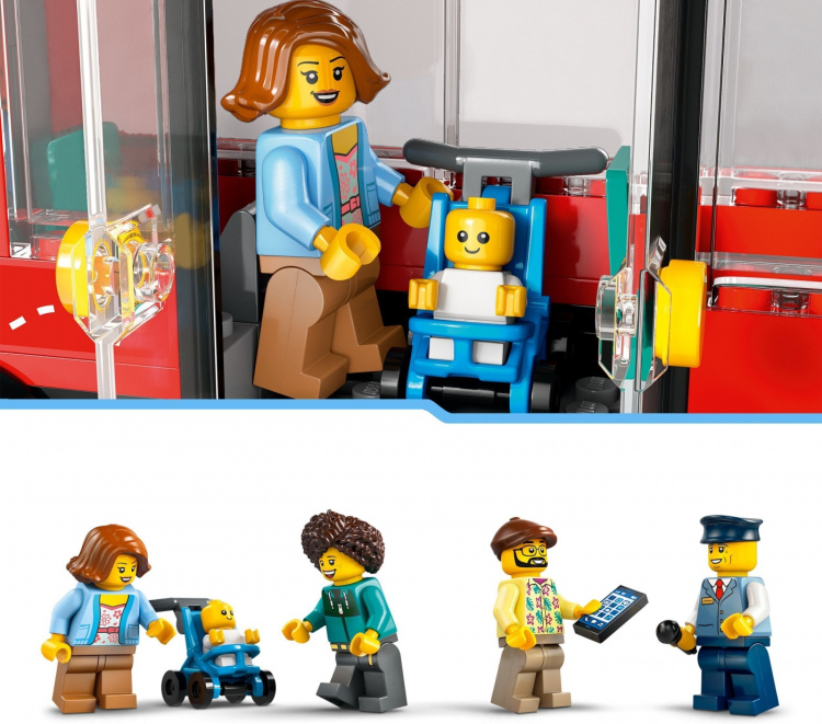 LEGO City Grote Voertuigen 60407 - Rode dubbeldekker toeristenbus