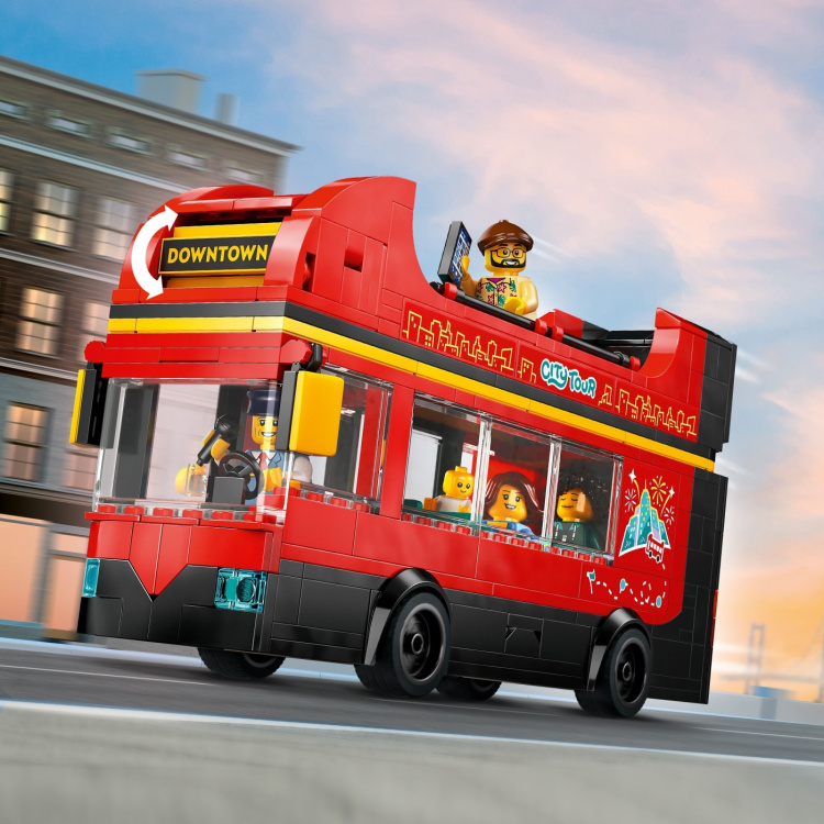 LEGO City Grote Voertuigen 60407 - Rode dubbeldekker toeristenbus