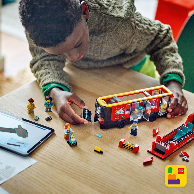 LEGO City Grote Voertuigen 60407 - Rode dubbeldekker toeristenbus