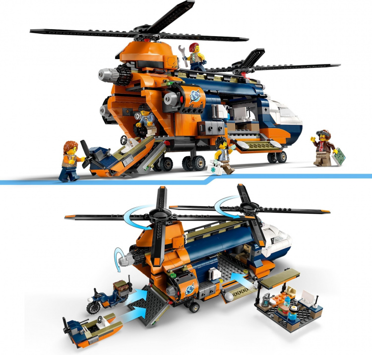 LEGO City Verkenning 60437 - Jungle Verkenner helikopter in kamp
