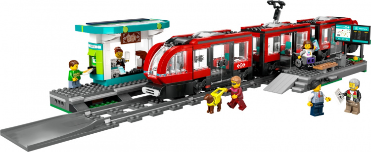 LEGO City treinen 60423 - Binnenstad express halte