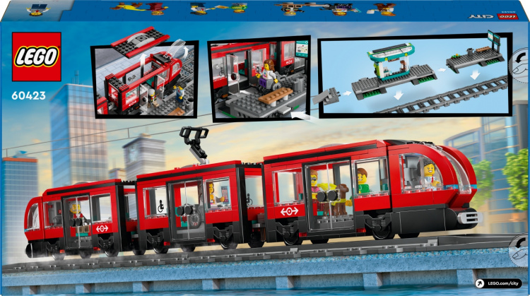 LEGO City treinen 60423 - Binnenstad express halte