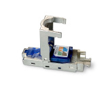 Nedis RJ45-Connector | Male | CAT6 / CAT6a | Recht | Verguld | 2 Stuks | Metaal | Blauw / Grijs | Doos Nedis RJ45-Connector | Male | CAT6 / CAT6a | Recht | Verguld | 2 Stuks | Metaal | Blauw / Grijs | Doos