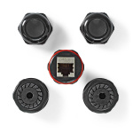 Nedis Netwerkkoppeling | Buitenshuis | CAT6 | Afgeschermd | RJ45 Female | RJ45 Female | Recht | PVC | Doos