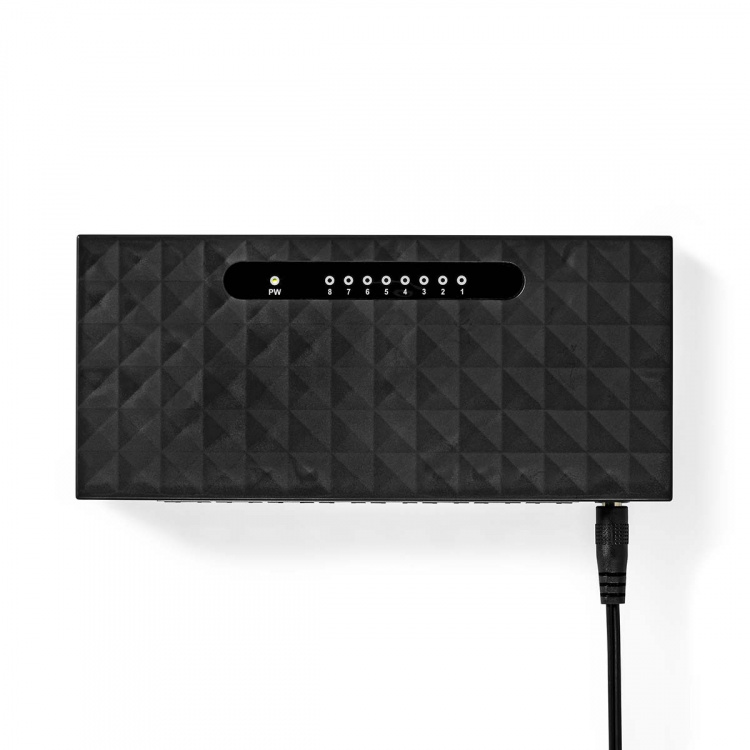 Nedis Netwerk-Switch | Bekabelde snelheid: Gigabit | Aantal ethernetpoorten: 8