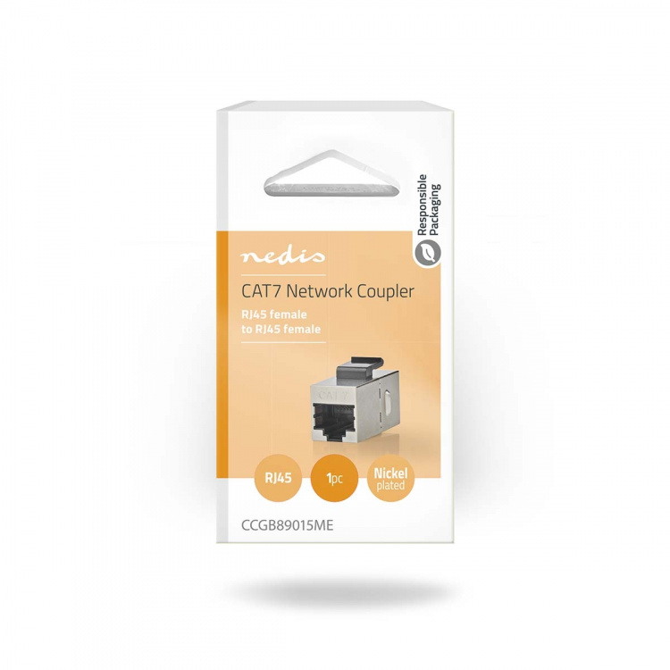 Nedis Netwerkkoppeling | CAT6a / CAT7 | Afgeschermd | RJ45 Female | RJ45 Female | Recht | Metaal | Doos Nedis Netwerkkoppeling | CAT6a / CAT7 | Afgeschermd | RJ45 Female | RJ45 Female | Recht | Metaal | Doos