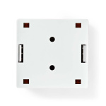 Nedis Netwerk Wanddoos | Opbouwmontage | 2 poort(en) | STP CAT6 | Recht | Female | Goud Verguld | PVC | Wit | Doos Nedis Netwerk Wanddoos | Opbouwmontage | 2 poort(en) | STP CAT6 | Recht | Female | Goud Verguld | PVC | Wit | Doos