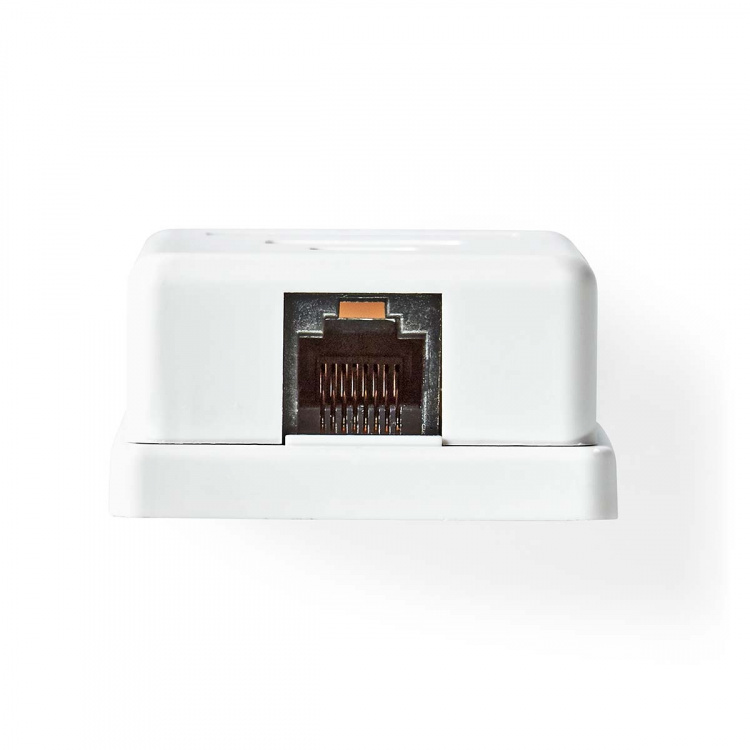 Nedis Netwerk Wanddoos | Opbouwmontage | 1 poort(en) | UTP CAT6 | Recht | Female | Goud Verguld | ABS | Wit | Doos Nedis Netwerk Wanddoos | Opbouwmontage | 1 poort(en) | UTP CAT6 | Recht | Female | Goud Verguld | ABS | Wit | Doos