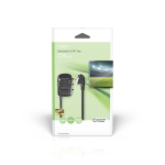 Nedis SCART-Switchbox | SCART Male | 3x SCART Female | Vernikkeld | Maximale resolutie: 800x480 | 0.50 m | Rond | PVC | Zwart | Doos