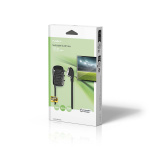 Nedis SCART-Switchbox | SCART Male | 3x SCART Female | Vernikkeld | Maximale resolutie: 800x480 | 0.50 m | Rond | PVC | Zwart | Doos