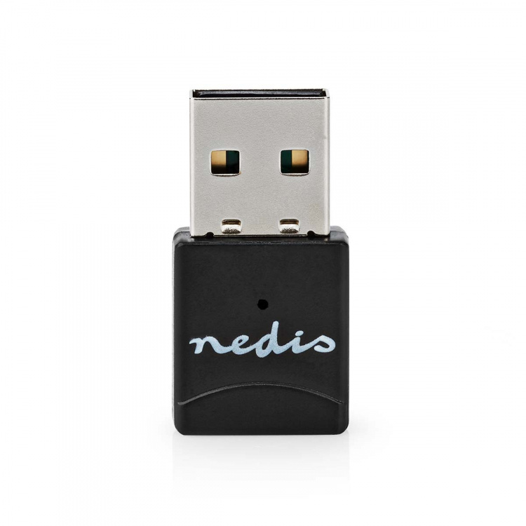 Nedis Netwerk-Dongel | Wi-Fi | AC600 | 2.4/5 GHz (Dual Band) | USB2.0 | Wi-Fi-snelheid totaal: 600 Mbps | Windows 10 / Windows 11 / Windows 8