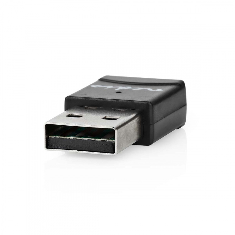 Nedis Netwerk-Dongel | Wi-Fi | AC600 | 2.4/5 GHz (Dual Band) | USB2.0 | Wi-Fi-snelheid totaal: 600 Mbps | Windows 10 / Windows 11 / Windows 8