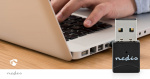 Nedis Netwerk-Dongel | Wi-Fi | AC600 | 2.4/5 GHz (Dual Band) | USB2.0 | Wi-Fi-snelheid totaal: 600 Mbps | Windows 10 / Windows 11 / Windows 8